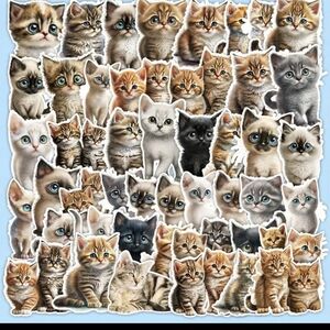 Brown and Gray Cat with Unique Coat Patterns